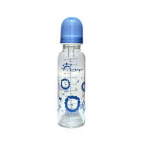 2.Feeding bottle glass 9oz-blue