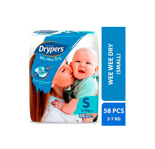 Drypers Dry Disposable Baby Diapers Small 58 pcs The Baby Room