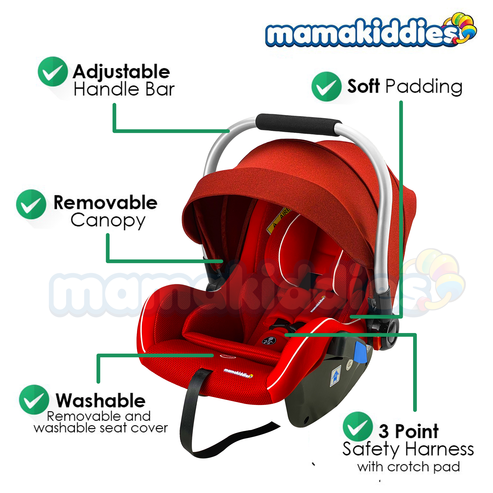 MAMAKIDDIES DESIRE BABY CARRIER CARSEAT The Baby Room