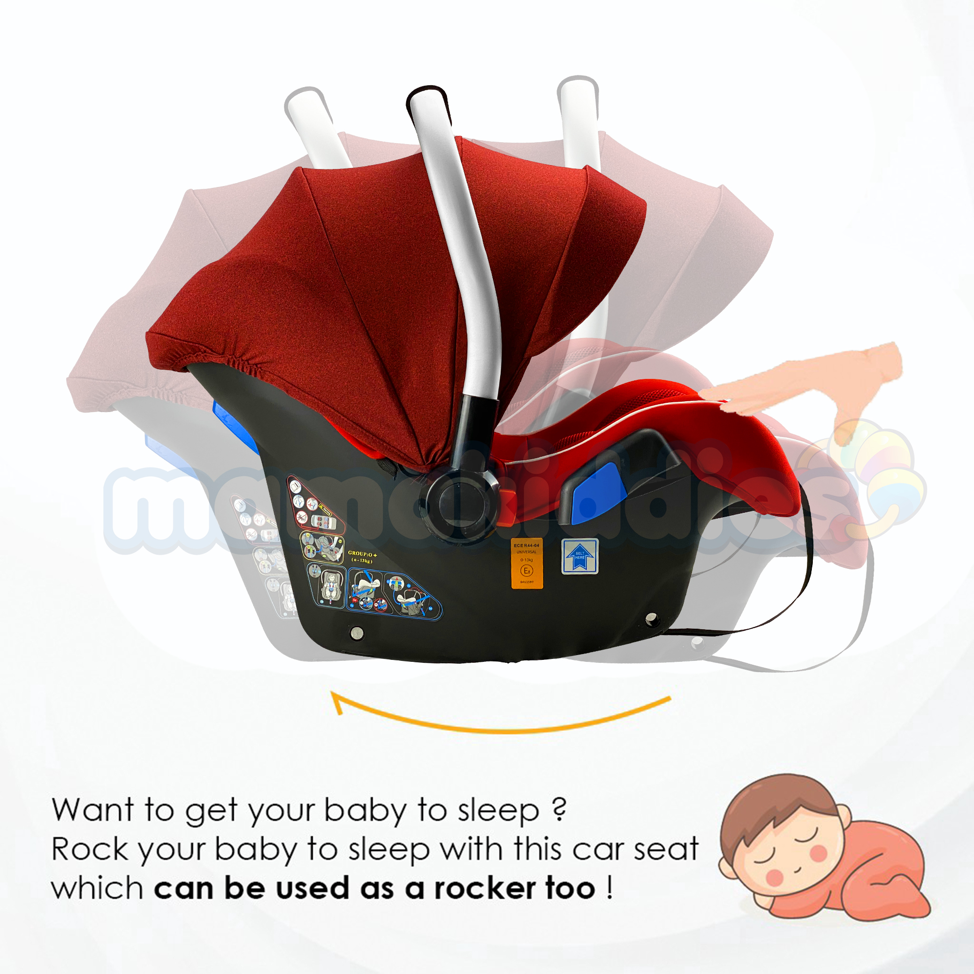 MAMAKIDDIES DESIRE BABY CARRIER CARSEAT The Baby Room